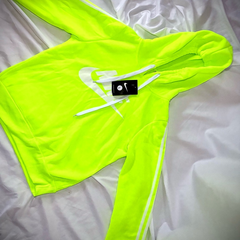 Nike Bright Lime Hoodie with White Details